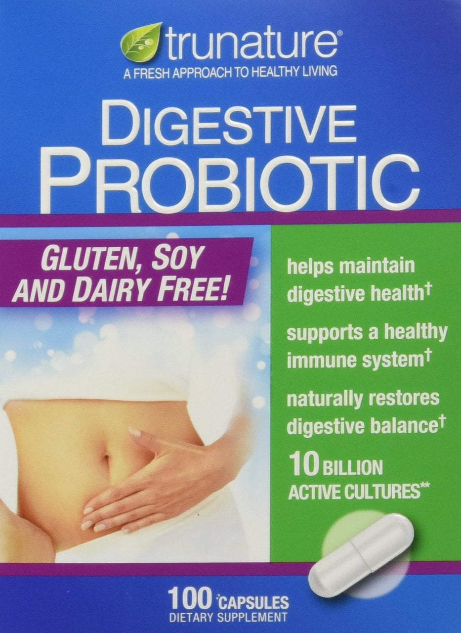 TruNature Digestive Probiotic Capsules, 100 Count