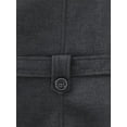 thumbnail image 5 of KVE Women's Classic Double Breasted Pea Coat Winter Mid-Long Slim Trench Coat with Belt Dark Grey Small, 5 of 7