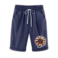 thumbnail image 1 of Pantalones Cortos Casuales Impresos de la Cintura Elástica con Bolsillos, Pantalones Casuales para Todo el Uso Diario de la Temporada, 1 of 3