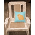 thumbnail image 2 of Carolines Treasures BB8142PW1818 Holland Lop Rabbit Blue Check Fabric Decorative Pillow, 18 x 18 in., 2 of 2
