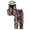 Purple, variant on Boys Two Piece Sets African Print Vest Tops Pants Headband Ankara 3Pcs Dashiki Boys Summer Clothes,Purple,80