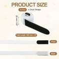 thumbnail image 2 of 10pcs Reusable Cinch Straps 0.8"x18" Hook and Loop Cable Securing Straps, White, 2 of 6