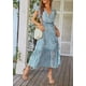 thumbnail image 3 of Vestido maxi cruzado con cinturón y estampado floral PRETTYGARDEN XXL, 3 of 6