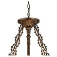 thumbnail image 5 of Robert Louis Tiffany Bronze Pendant Chandelier 24" Wide Tiffany Style Ornamental Stained Glass Bowl Fixture Dining Room Kitchen, 5 of 7