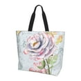 thumbnail image 2 of Fuzoiu Vintage Rose Print Tote Bags for Women,Shoulder Bag, Gym Tote,Top Handle Ladies Shoulder Bags for Work Beach Travel and Shopping Grocery, 2 of 9