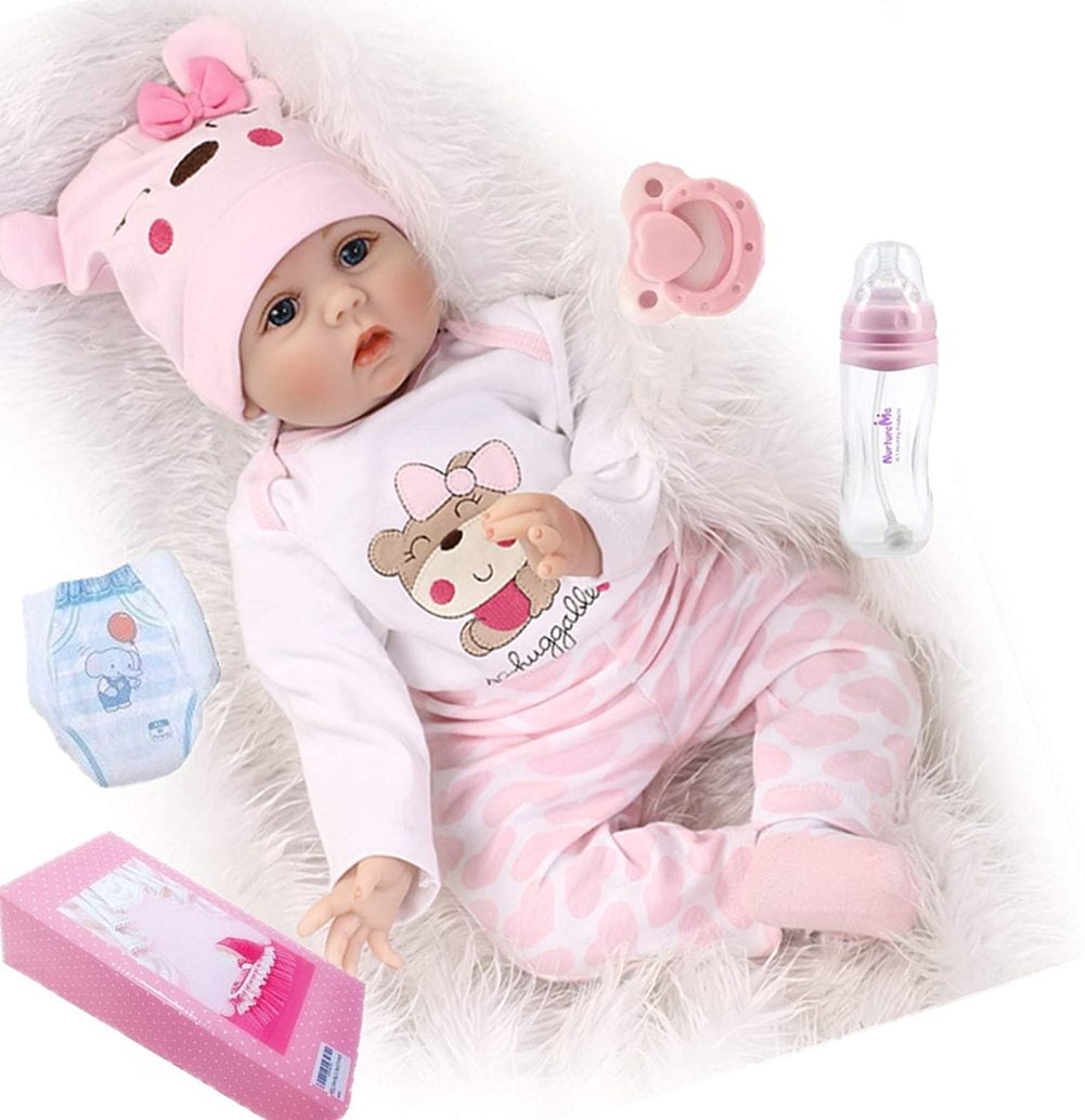 NPK 58cm Silicone Reborn Baby Dolls Boneca Reborn Realista Fashion