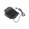 thumbnail image 2 of One One Handed Gaming Keyboard USB RGB Wired Illuminated Keyboard Gaming Accessory For Desktop PC Laptop, 2 of 7