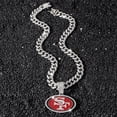 thumbnail image 2 of Hip Hop Cuban Chains letters SF Pendant Necklace With 13mm Miami Cuban Chain Iced Out Bling HipHop Necklaces Fashion Jewelry, 2 of 8