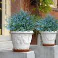 thumbnail image 5 of RECUTMS Blue Artificial Flowers for Outdoor Fake Plants Faux UV Resistant Flower Indoor Hanging Decorations, 5 of 7