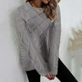 thumbnail image 3 of Vedolay Women's Tops Womens Casual Long Sleeve Sweaters Soft Loose Fit Pullover Sweater Tops,Gray XL, 3 of 4