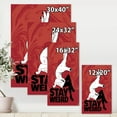 thumbnail image 4 of Designart ' Stay Weird Hand Sign ' Vintage Canvas Wall Art Print, 4 of 4