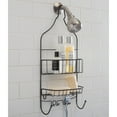 thumbnail image 6 of Bath Bliss Contoured Head Design Metal Shower Caddy, Bronze, 6 of 10