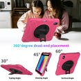 thumbnail image 2 of ELEHOLD for iPad 10th Gen 10.9 inch 2022, Heavy Duty Shockproof Rugged Handle Shoulder Strap Rotating Kickstand Cover with Pencil Holder, rose, 2 of 2