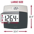 thumbnail image 6 of Taylor Precision Products Digital Bathroom Scale – 12.4" Tempered Glass Platform, 440 lb Capacity Body Weight Monitor with White Backlit Display & Precision Sensors for Accurate Readings (Grey), 6 of 9