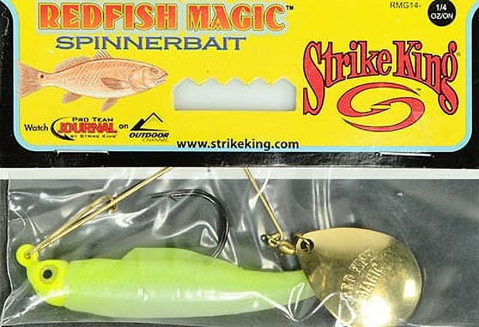 (2 pack) Strike King Redfish Magic 1/4 oz Spinnerbait Lure Chartreuse Glow