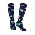 thumbnail image 4 of Balery Astronaut Dinosaur and Space Printed Novelty Socks Men's Women's Crew Socks Sports Socks Knee High Socks Cotton Socks Quirky and Cool Socks, 4 of 9
