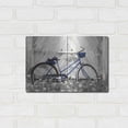 thumbnail image 3 of Luxe Metal Art 'Blue Bike at Barn' by Lori Deiter, Metal Wall Art, 16"x12", 3 of 9