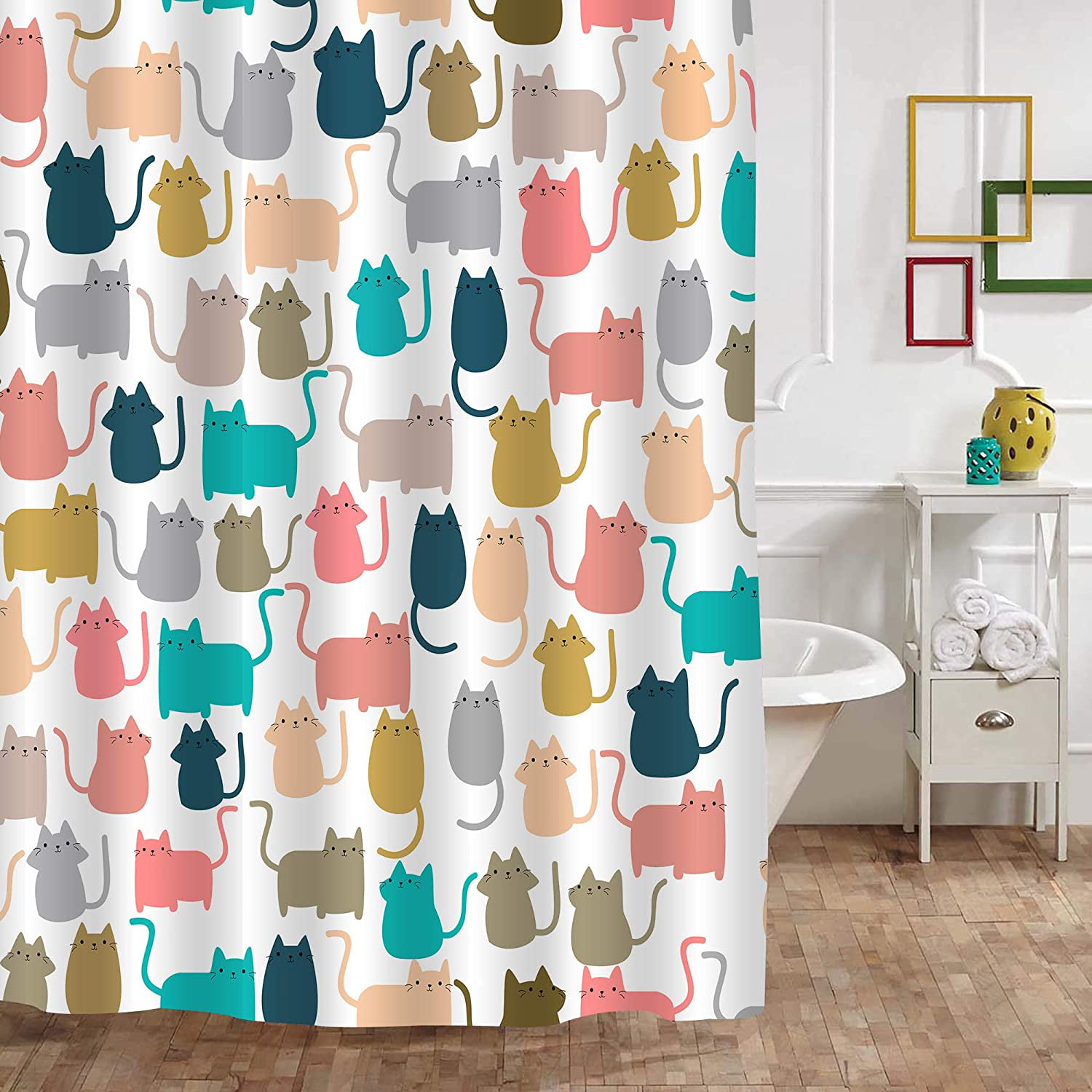Best New Shark Mouth Camouflage Custom Print Waterproof Fabric Shower Curtain 