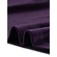thumbnail image 5 of INSPIRE CHIC Chemise à Manches Longues pour Femme Col Montant en Velours Extensible Col Roulé Blouse Basique Hauts Violet P, 5 of 5