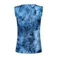 thumbnail image 5 of Wang6 Womens Plus Size Tank Tops Summer Ribbed Button up Sleeveless Shirts Causal Slim Fit Tie Dye Tunic T Shirts Tees Blue XXL, 5 of 5