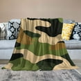 thumbnail image 2 of Nawypu Camo Throw Blanket For Boys, Camouflage Blanket Abstract Art Colorful Plush Bed Blanket For Kids Teens Adult Women Men Bedroom Decor, Retro Style Camouflage Flannel Sherpa Blanket, 2 of 6