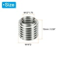 thumbnail image 2 of Unique Bargains Adaptateurs de Filetage Manchon Réducteur Écrou M16 * 2 Mâle à M12 * 1,75 Femelle Réparation Insert Vis Réducteur 15mm 6 Pcs, 2 of 6