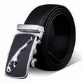 thumbnail image 3 of Men's Ratchet Belt - Genuine Leather Belt for Casual with Automatic Buckle,, 3 of 5