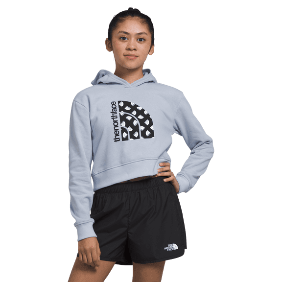 The North Face Camp Fleece Pullover Long-Sleeve Hoodie for Girls - Dusty Periwinkle - L