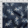 thumbnail image 3 of oneOone Georgette Viscose Blue Fabric Abstract Leaves Sewing Craft Projects Fabric Prints By Yard 42 Inch Wide, 3 of 4