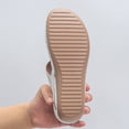 thumbnail image 5 of Sandals for Women Orthopedic, Sandals with Arch Support Summer Slip on Ladies Wedge Slingback Walking Slip on Shoes Casual Beach Slingback Comfy Washable Slide Sport Shoes White 8.5, 5 of 7