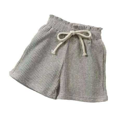 

Utoimkio Clearance Girls Active Shorts Athletic Gym Cotton Comfort Breathable Drawstring Running Shorts for Little Girls 1-10 Years