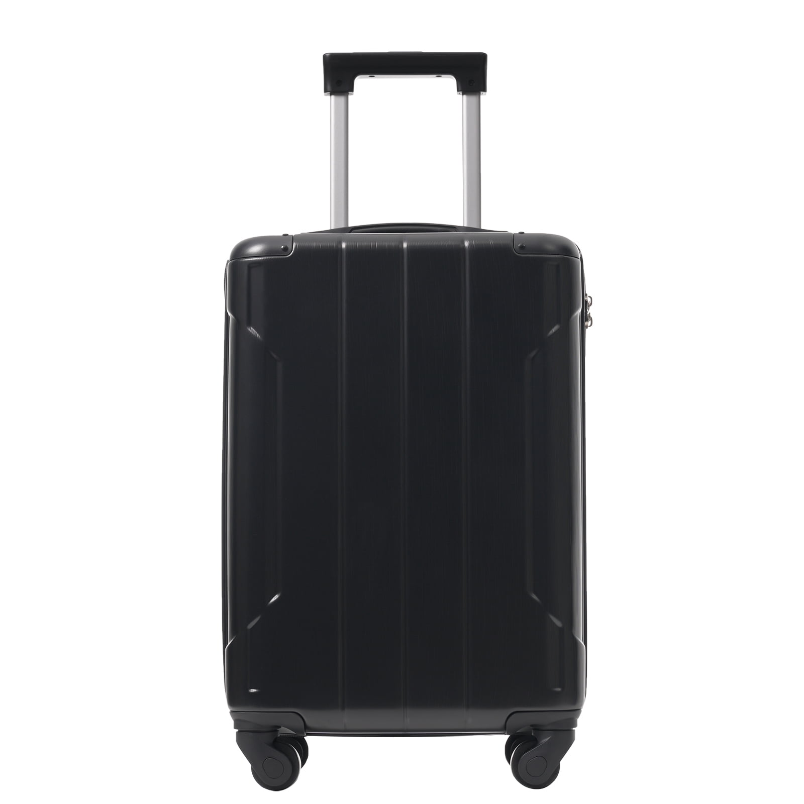 Hardshell Luggage, Lightweight Durable ABS Suitcase with Double Spinner Wheels, TSA Lock, 20 Inch Travel Carry On Luggage (Black)