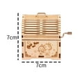 thumbnail image 4 of 3D Wooden Puzzle Music Box Hand Crank Wood Musical Treasure Box DIY Self Assembly Craft Model Kit Home Decoration Educational Building Set Gift for Students Boys Girls Teens Adults to Build, 4 of 8