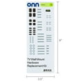 thumbnail image 2 of onn TV Wall Mount Replacement Hardware Kit, 69 pieces, 2 of 7