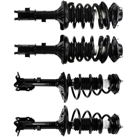 ECCPP Complete Struts Spring Assembly Front Rear Struts Shock Absorber Fit for 2000 2001 2002 2003 2004 2005 for Hyundai Accent Set of 4