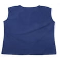 thumbnail image 4 of Men Linen V Neck Sleeveless Tee T-Shirt Casual Tops Blouse Shirts, 4 of 4