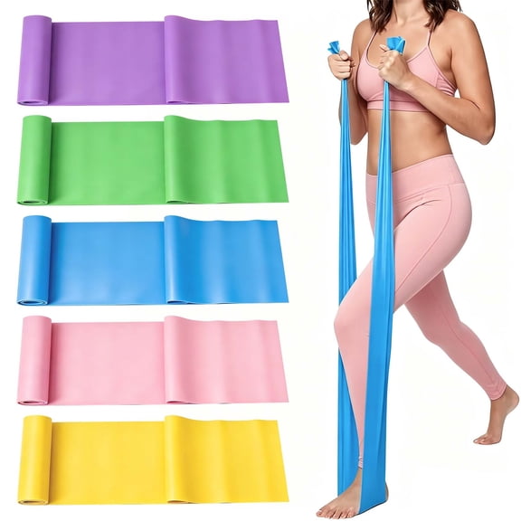 5 Pcs Resistance Bands for Working Out, Professional Workout Bands for Pilates, Yoga, Physical Therapy, Stretch Bands for Men & Women