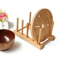 thumbnail image 2 of 2X Estante para platos, ollas, soporte de madera para platos, soporte de exhibición de tazas de cocina de madera, escurridor, NUEVO, 2 of 8