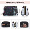 thumbnail image 4 of Saiise Chucky Print Makeup Bag PU Leather Travel Makeup Bag Organizer Makeup Pouch, Portable Cosmetic Bags for Women,Cute Make Up Bag for Travel Size Toiletries Accessories Brushes, 4 of 7