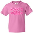thumbnail image 3 of Inktastic Poppy's Girl Pink with Hearts Youth T-Shirt, 3 of 5