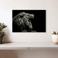 thumbnail image 2 of Elephant Stock Roaring Lion Head Wall Art - Horizontal Canvas Wall Art - Living Room Wall Decor - Animal Canvas - Black And Gray Decor - 12" x 8", 2 of 8