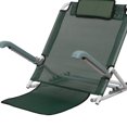 thumbnail image 1 of Back Support With Head Pillow Folding Sit Up Back Rest Adjustable Bed Backrest Adjustable Bed Backrest Portable Folding Sit Up Back Rest With Head Pillow For Outdoor Beach, 1 of 5