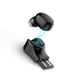 thumbnail image 3 of Miniauriculares inalámbricos estéreo intraaurales con micrófono y cargador USB magnético (negro), 3 of 7