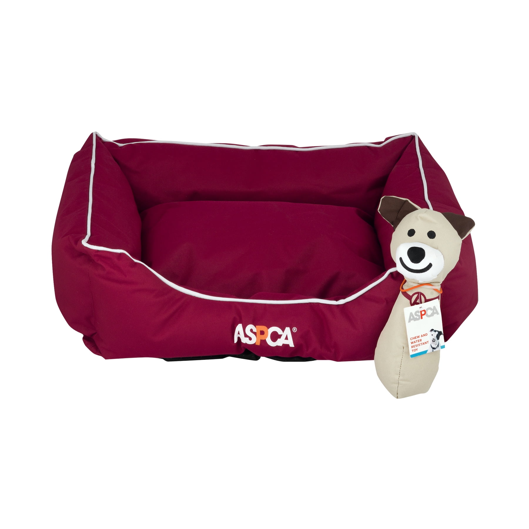 ASPCA Chew And Water Resistant Pet Bed, Red 2 PC, 2.0 PIECE(S
