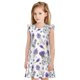 thumbnail image 1 of Fotbe Lavender Bicycle Vestido de Dormir para Niñas de 3 a 10 Años, Mangas Cortas, Estilo Princesa, Pijama Camisón con Mangas Voladas-X-Large, 1 of 6