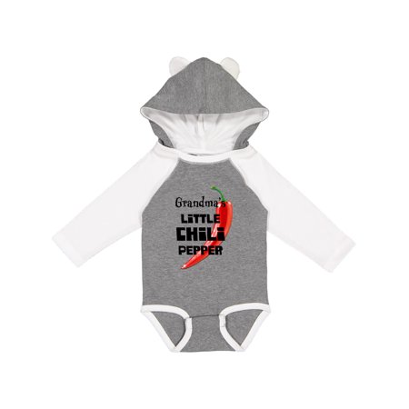 

Inktastic Grandma s Little Chili Pepper Gift Baby Boy or Baby Girl Long Sleeve Bodysuit