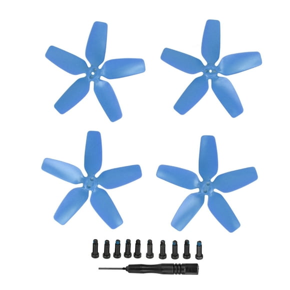 Hélices de Drone de Couleur, Bien Équilibré Silencieux Volant 4Pcs Hélices de Drone Durables pour la Réparation Bleu, Rouge, Orange