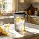 thumbnail image 4 of Jarra de agua para refrigerador con grifo – Tapa hermética, dispensador de boca ancha para agua fría, jugo o bebidas infusionadas, plástico fácil de limpiar para usar en la cocina o la sala de estar., 4 of 6