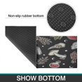 thumbnail image 4 of Dazzling Non-Slip & Cushioned Red Mushroom Kitchen Rugs & Mats, Set of 2 - Perfect Boho Style for Kitchen, Bathroom, Laundry - Adds Charm to Your Home Decor, Sizes 17x30 & 17x47 inches, 4 of 7