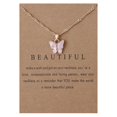thumbnail image 3 of Sweet Butterfly Necklace Acrylic Color Clavicle Chain Necklace, 3 of 9